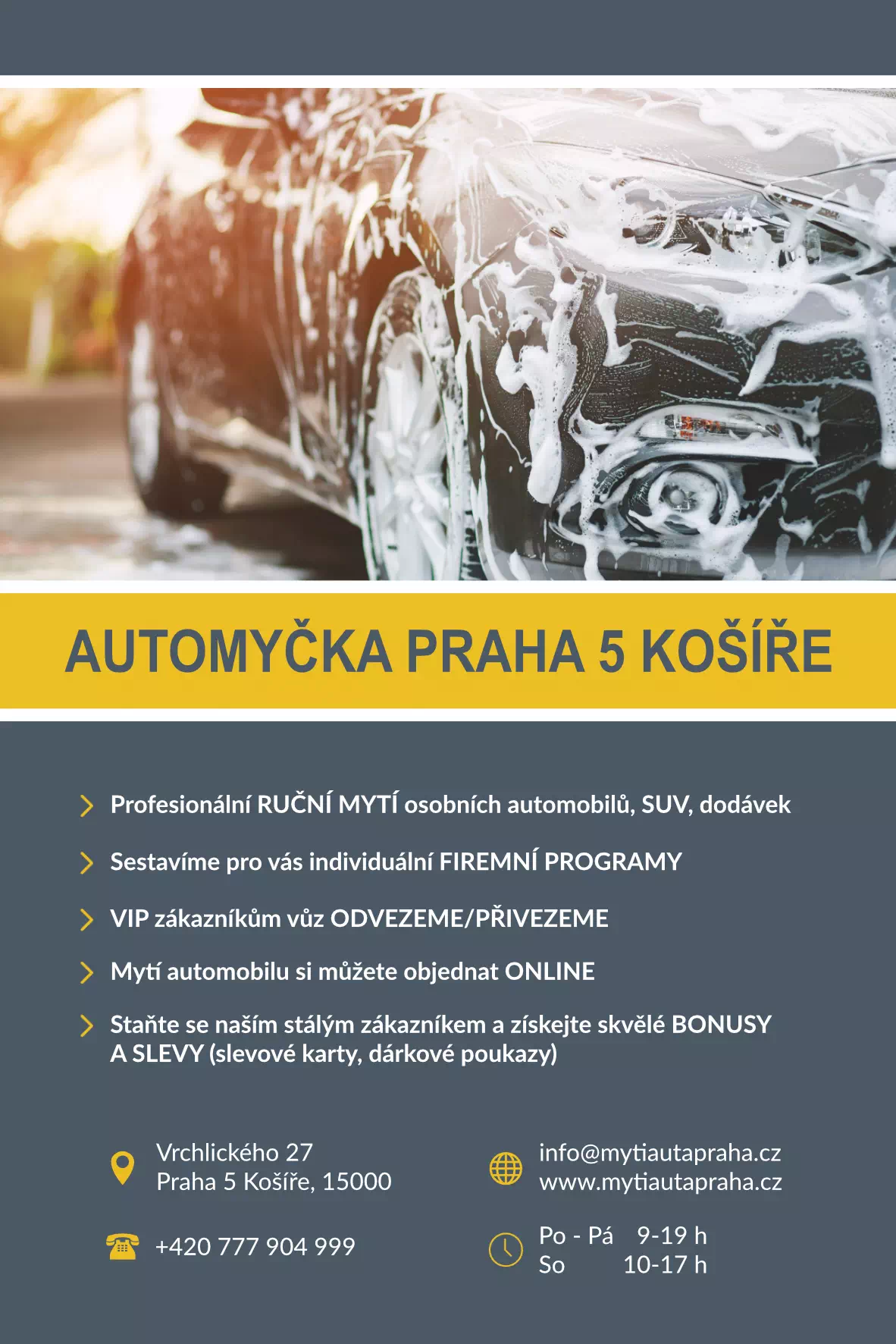 leták A4 - automyčka