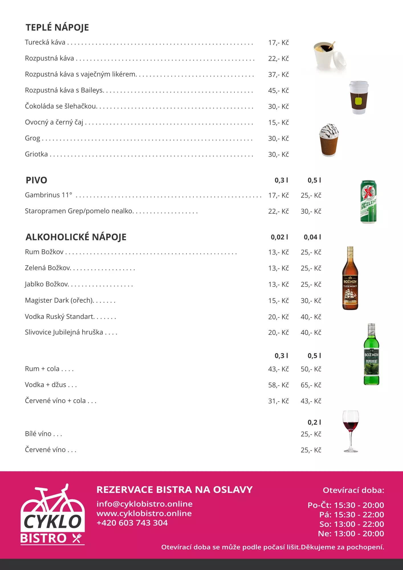 meníčko A4 - bistro